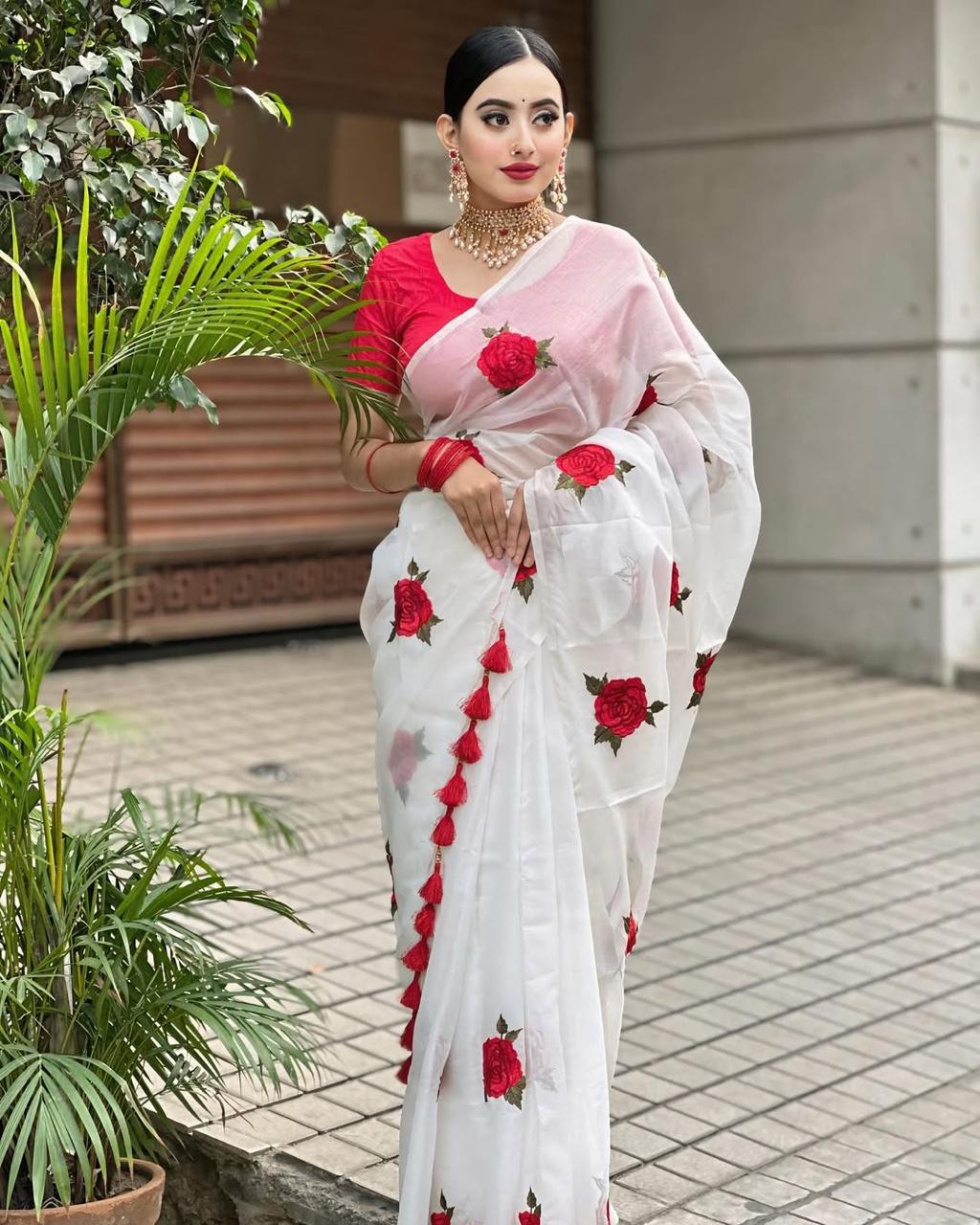 Golap Embroidery Saree | EMB-200