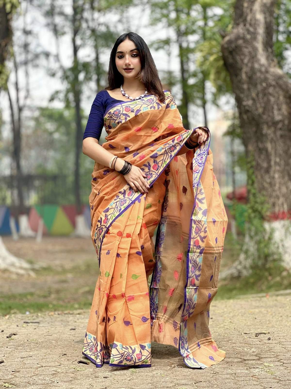 অরিজিনাল আড়ং সুতি শাড়ি।CS-13